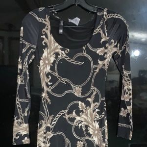 Chain design mini dress from fashion nova